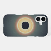 Minimalist Retro Solar Eclipse iPhone 16ケース (裏面横)