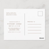 Minimalist RN Nurse Graduation Party Invitation ポストカード (裏面)