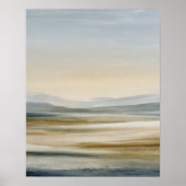 Minimalist Rolling Terrain Abstract Wall Art ポスター (正面)