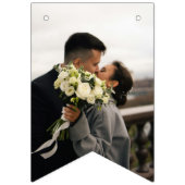 Minimalist Romantic Line Art Flowers Photo Booth バンティングフラッグ (第1の旗)