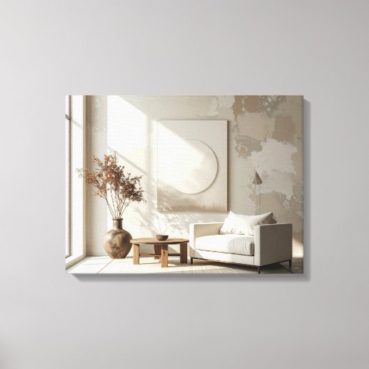 Minimalist room キャンバスプリント (正面)