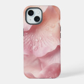 Minimalist Rose Petal Texture iPhone Case  iPhone 15ケース (裏面)