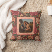 Minimalist Rose Throw Pillow  For Couples クッション (ブランケット)