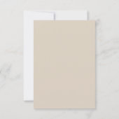 Minimalist RSVP Card | Beige & Ivory Champagne New サンキューカード (裏面)