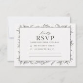 Minimalist RSVP Card | Wedding Response Card | (正面)