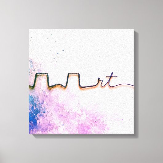 Minimalist RT Design | Inhalotherapy Inspired キャンバスプリント (正面)