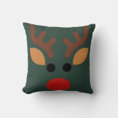 Minimalist Rudolph Reindeer クッション (正面)