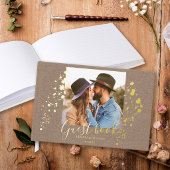 Minimalist Rustic Country Photo Wedding ゲストブック