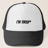 Minimalist Sad Aesthetic Trucker Hat | Emotional Q キャップ (正面)