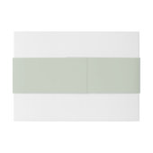 Minimalist Sage Green ウェディング  招待状ベリーバンド (裏面例)