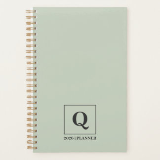 Minimalist Sage Green 2026 Planner プランナー手帳