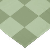 Minimalist Sage Green Checkerboard Pattern テーブルクロス (アングル)