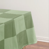 Minimalist Sage Green Checkerboard Pattern テーブルクロス (インサイチュ)