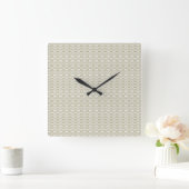 Minimalist Sage Green Geometric Wall Clock スクエア壁時計 (ホーム)