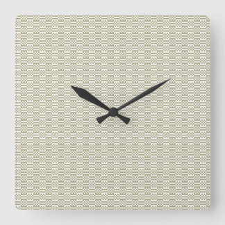 Minimalist Sage Green Geometric Wall Clock スクエア壁時計