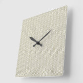 Minimalist Sage Green Geometric Wall Clock スクエア壁時計 (傾斜)