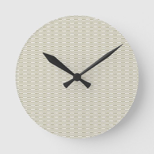 Minimalist Sage Green Geometric Wall Clock ラウンド壁時計 (正面)