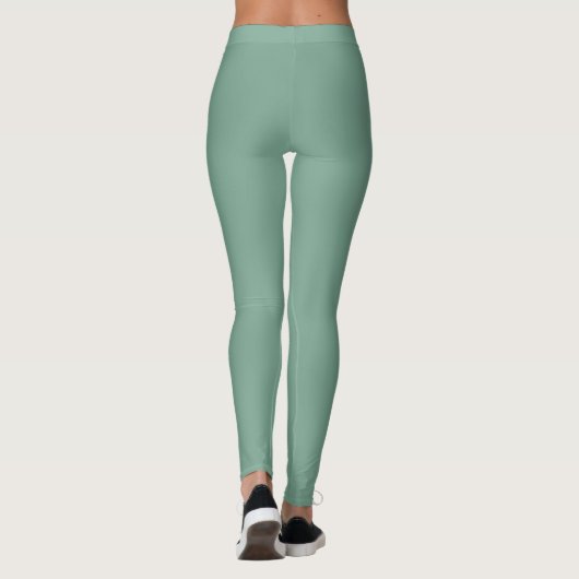 Minimalist Sage Green Leggings レギンス (裏面)