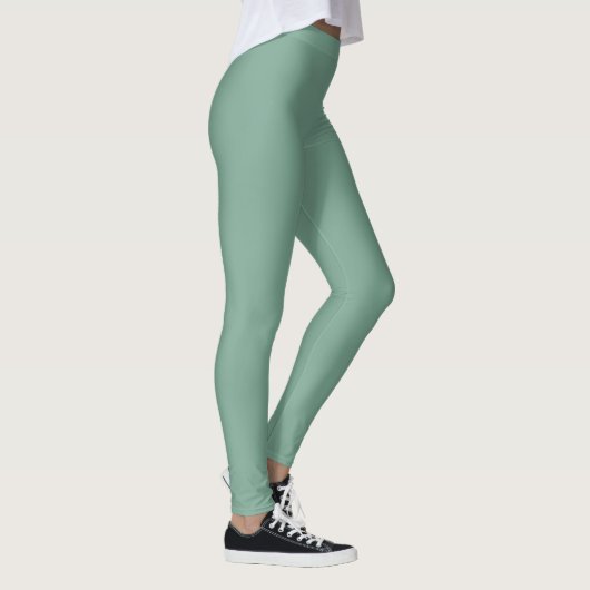 Minimalist Sage Green Leggings レギンス (右)