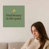 Minimalist Sage Green Poster for Calm Spaces ポスター