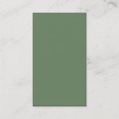 Minimalist Sage Green QR Code  名刺 (裏面)