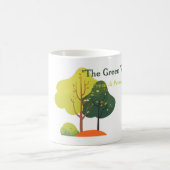 Minimalist Sage Green Tree Classic Mug コーヒーマグカップ (中央)