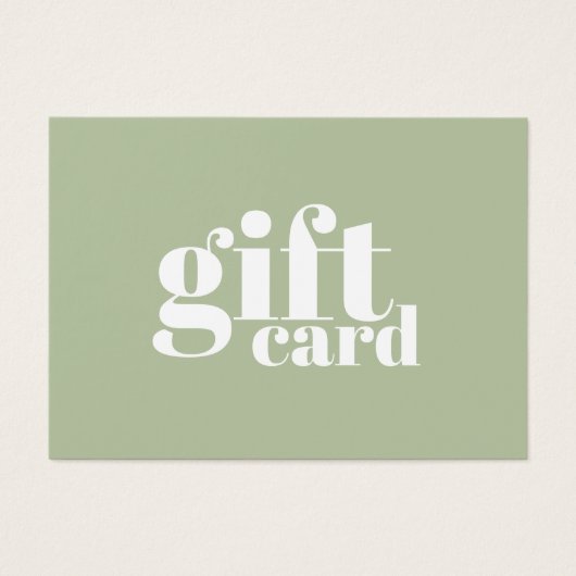 Minimalist Sage Green White Salon (正面)