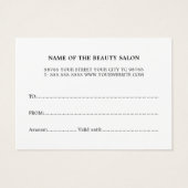 Minimalist Sage Green White Salon (裏面)