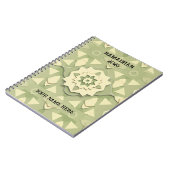 Minimalist Sage Ramadan ノートブック (左側)