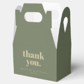 Minimalist Sage Signature Thank you フェイバーボックス (オープン)