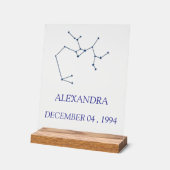 Minimalist Sagittarius Constellation Acrylic Sign  アクリルサイン (傾斜)