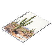 Minimalist Saguaro Cactus Notebook Journal ノートブック (左側)