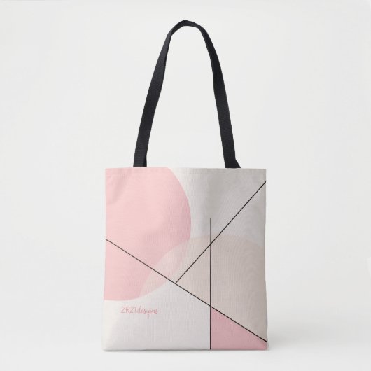 Minimalist Sakura – Chic & Customizable Tote Bag トートバッグ (正面)