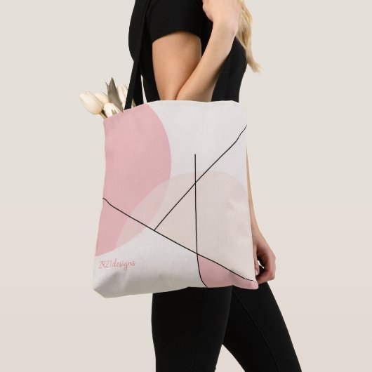 Minimalist Sakura – Chic & Customizable Tote Bag トートバッグ (クローズアップ)