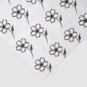 Minimalist Sakura – Ink Brush Cherry Blossom on  薄葉紙 (詳細)