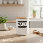 Minimalist Salt Label for Containers フードラベル