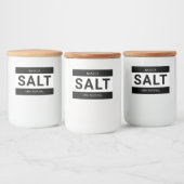 Minimalist Salt Label for Containers フードラベル (ボトル)