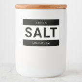Minimalist Salt Label for Containers フードラベル (正面)
