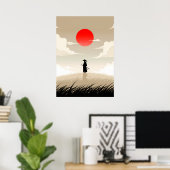 Minimalist Samurai ポスター (ホームオフィス)