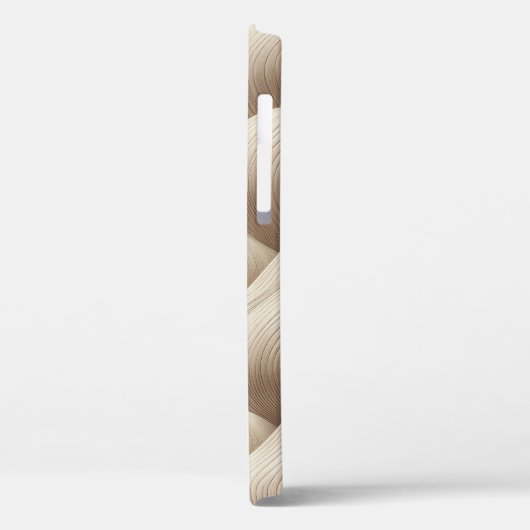 Minimalist Sand Wave Abstract Phone Case Sculpted Case-Mate iPhoneケース (裏面 / 左)