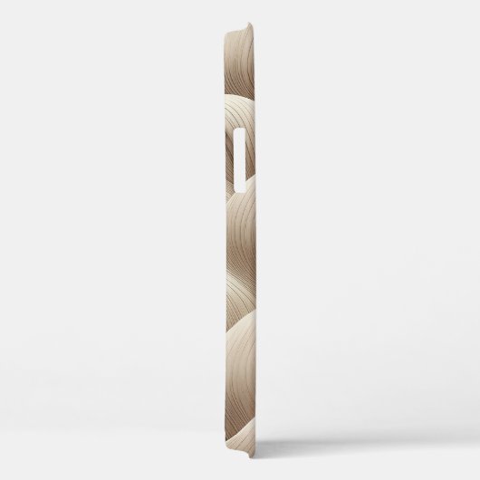 Minimalist Sand Wave Abstract Phone Case Sculpted Case-Mate iPhoneケース (裏面 / 右)