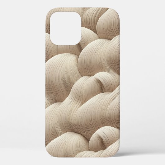 Minimalist Sand Wave Abstract Phone Case Sculpted Case-Mate iPhoneケース (裏面)