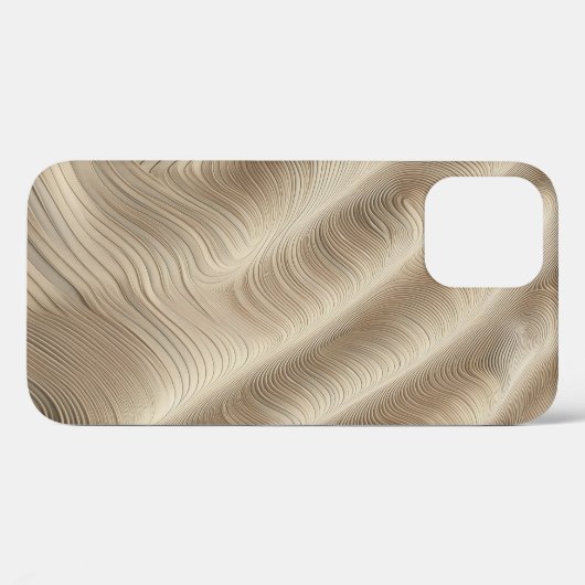 Minimalist Sand Wave Abstract Phone Case Sculpted Case-Mate iPhoneケース (裏面 (横))