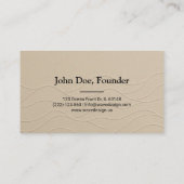 Minimalist Sand & Wave Business Card Design 名刺 (裏面)