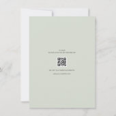 Minimalist Save the Date | パステルセージ (裏面)