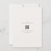 Minimalist Save the Date Card | ウォームアイボリー (裏面)