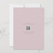 Minimalist Save the Date Card Dusky Rose (裏面)