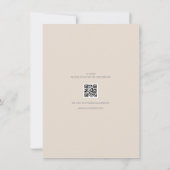 Minimalist Save the Date Card Soft Latte (裏面)