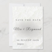 Minimalist Save the Date Wedding Card (正面)