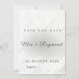 Minimalist Save the Date Wedding Card